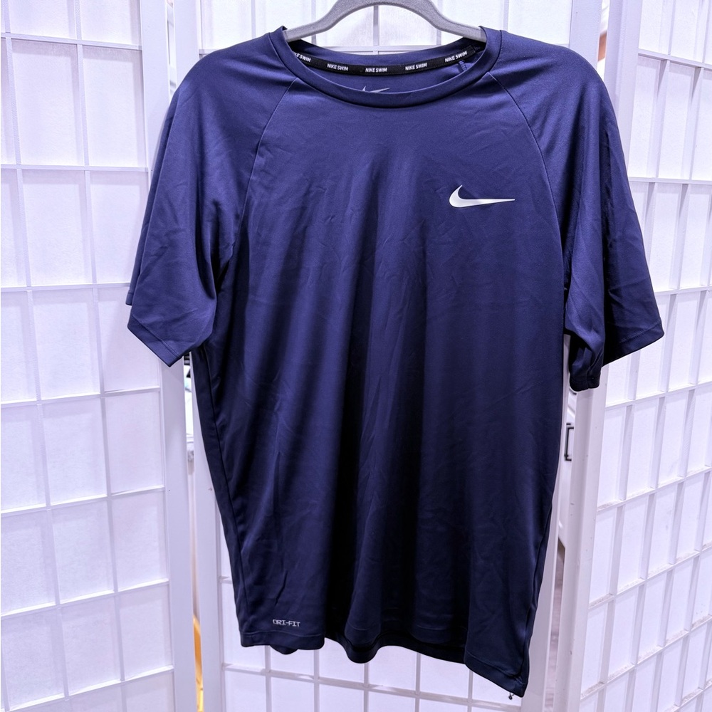 Nike Men's Blue Swim Shirt